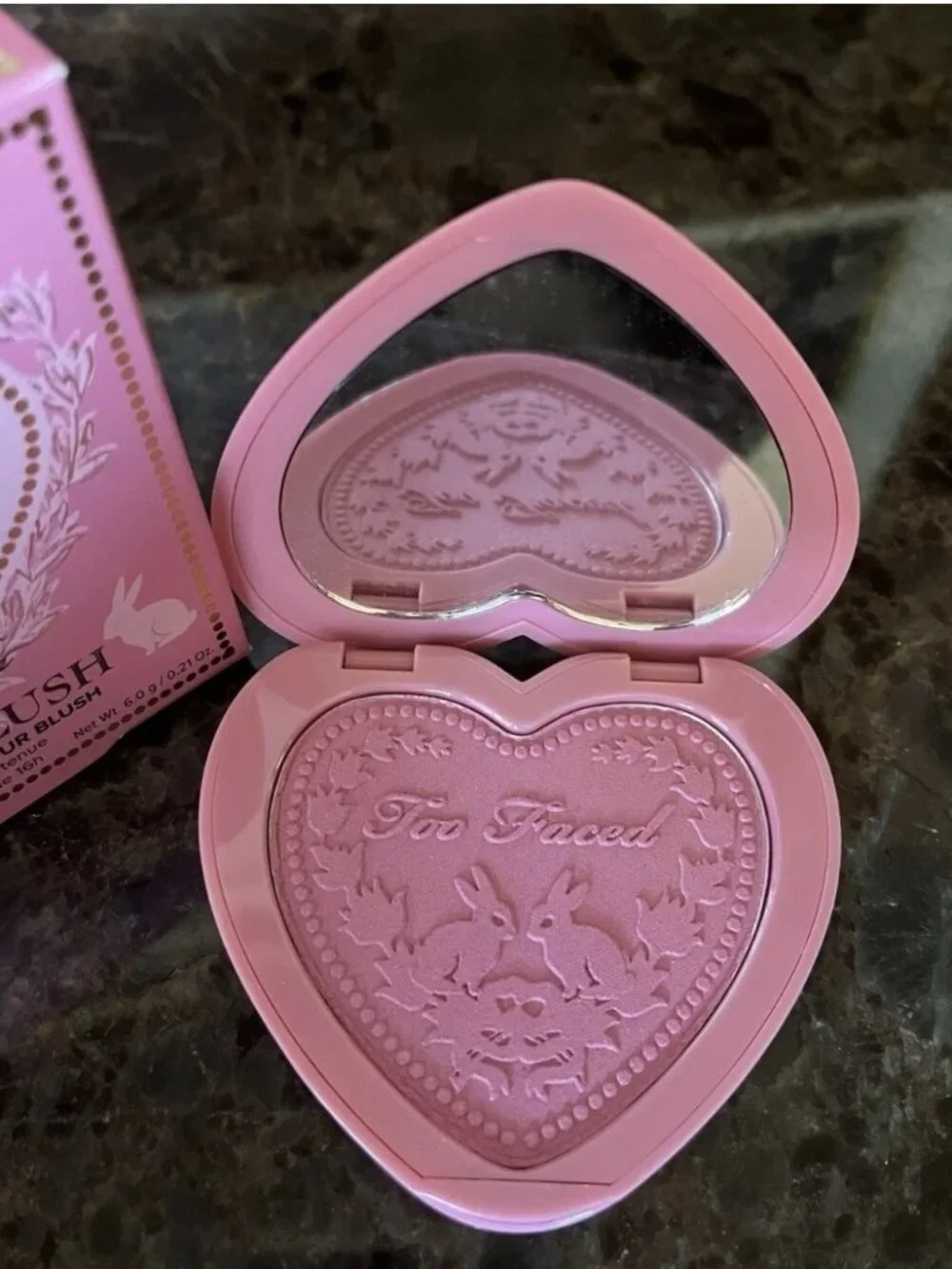 BRAND NEW Too Faced Love Flush JUSTIFY MY LOVE 16-Hour Blush FULL SIZED